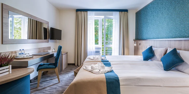 Krasicki Hotel Resort & Spa vám zajistí příjemné ubytování, polopenzi i relaxaci.