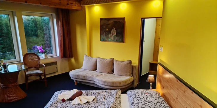 Vybrat si můžete i ubytování v apartmánu.