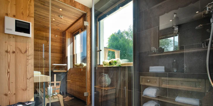 V Chalet Klassic sa nachádza aj sauna.