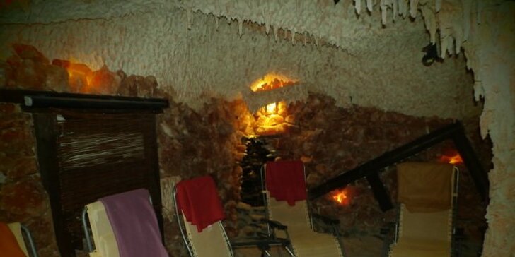 Zdraví prospěšná relaxace v solné jeskyni Thalasa