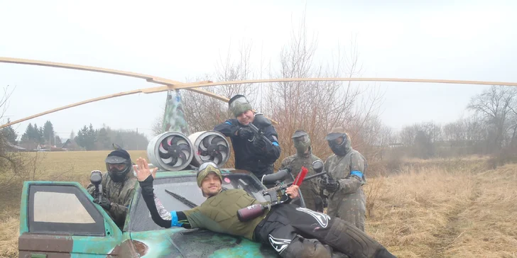 4 hodiny paintballu na 5 hřištích + 100 ks munice a nápoj