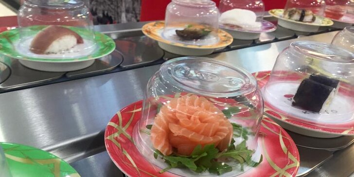 Pestré sushi sety v Anawa Running Sushi pro jednoho či dva jedlíky