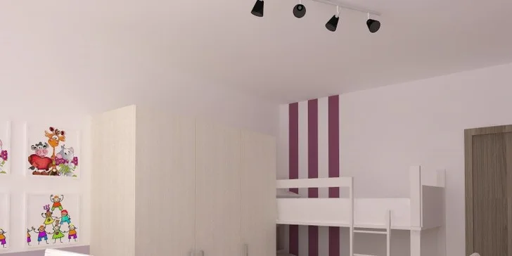 3D návrh dětského pokoje od profesionálního designéra