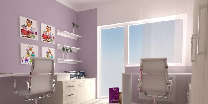 3D návrh dětského pokoje od profesionálního designéra