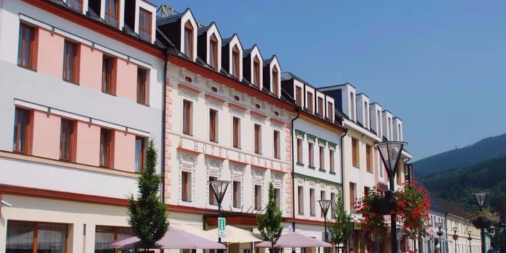Pobyt v centru Jeseníku s polopenzí i degustačním menu pro 2 osoby