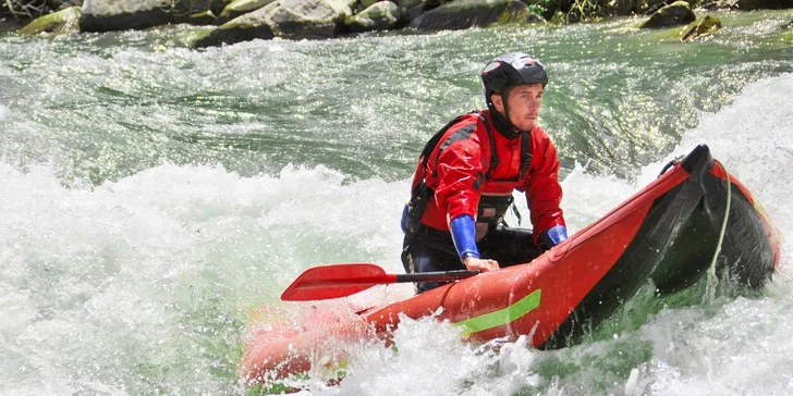 Rafting v Rakousku na Yukonech s instruktorem, dopravou a polopenzí