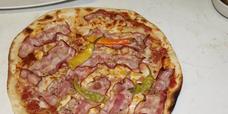 Dvě výborné pizzy v restauraci u Benešů ve Vyškově