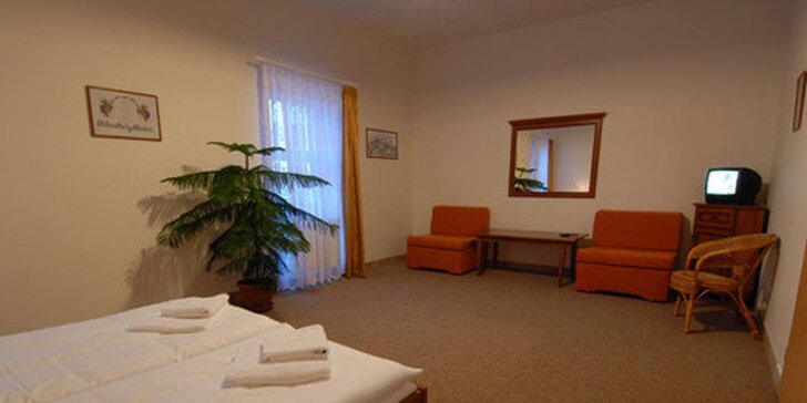 3denní odpočinek na jižní Moravě se snídaní v hotelu Zámeček Mikulov