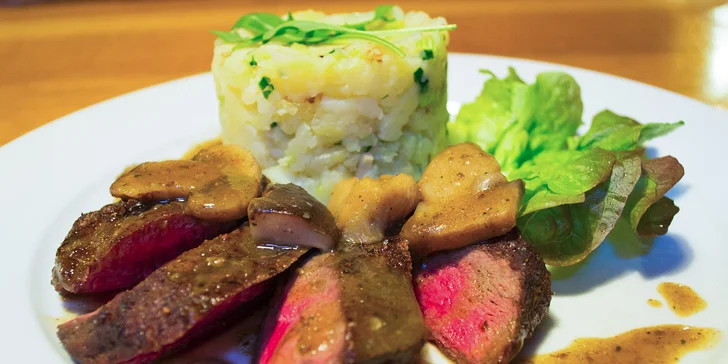 Famózní steakové masíčko pro dva v restauraci Pastička