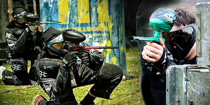 Adrenalinová střílečka v Piraňa Paintball – venkovní hřiště i atomový kryt