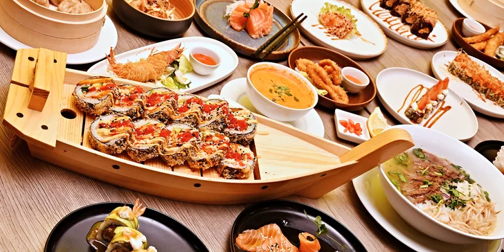 Otevřené vouchery na jídlo i nápoje do restaurace KOKO SUSHI: 300–1500 Kč