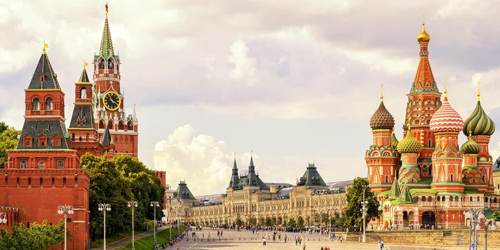 Moskva a její památky za 5 dní + možnost denně sledovat MS v hokeji