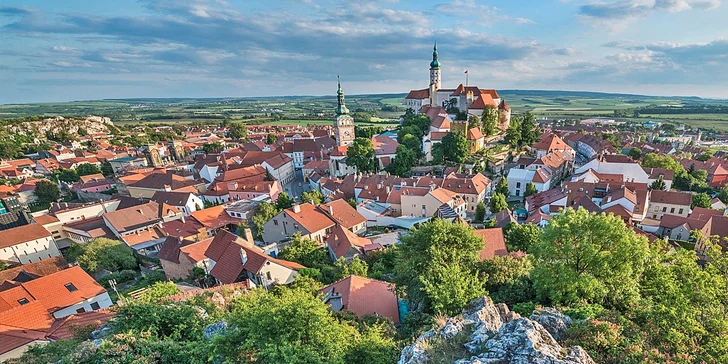3denní odpočinek na jižní Moravě se snídaní v hotelu Zámeček Mikulov
