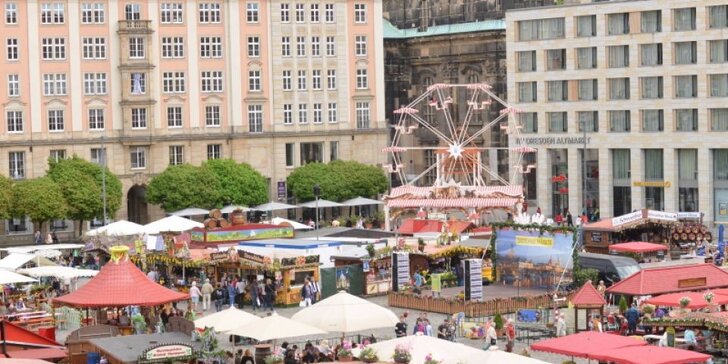 Jarní trhy v Drážďanech a nákupy v Heidenau a Primarku