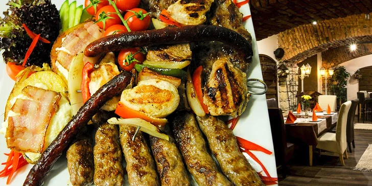 Chutný a bohatý kalemegdanský mix grill pro dva