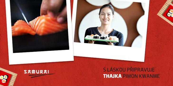 Vybroušené sushi sety s rozvozem po severní Moravě