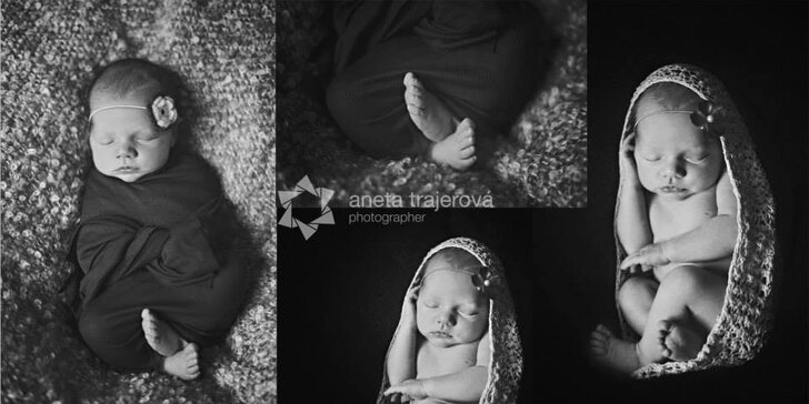 Ateliérový fotobalíček Newborn – překrásné snímky vašich novorozeňátek