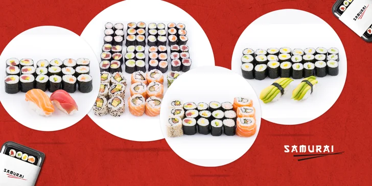 Vybroušené sushi sety s rozvozem po severní Moravě