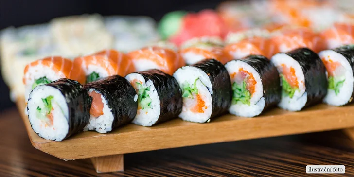 Vybroušené sushi sety s rozvozem po severní Moravě