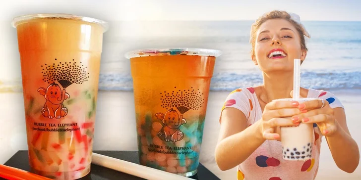 Velký Bubble tea s ovocnou příchutí - Ml. Boleslav, Jihlava, Znojmo