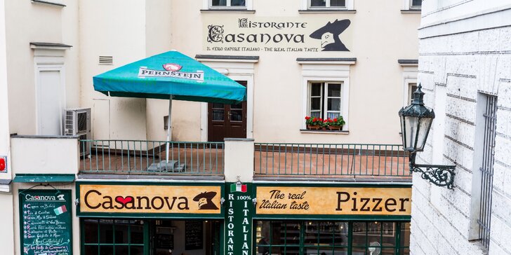 2x libovolná pizza nebo těstoviny dle chuti v Restaurantu Casanova