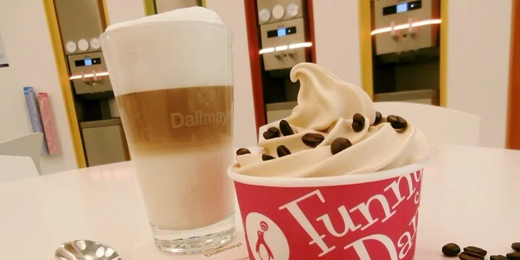 Osvěžující mlsání: Kelímek mraženého jogurtu z Funny Danny vč. posypu a polevy