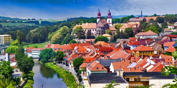 Útěk od starostí do srdce historické Třebíče - aquapark i památky UNESCO