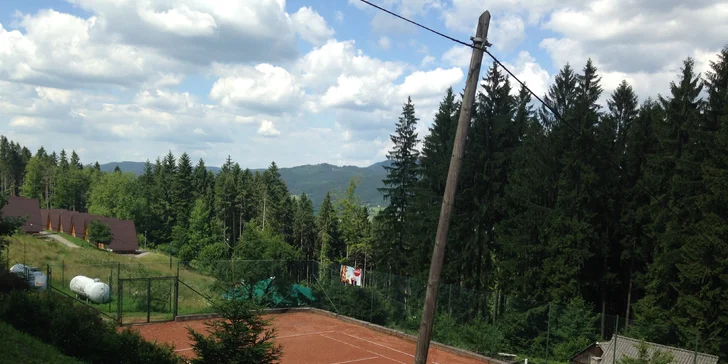 Aktivní letní pobyt v Beskydech s polopenzí, saunou i bowlingem