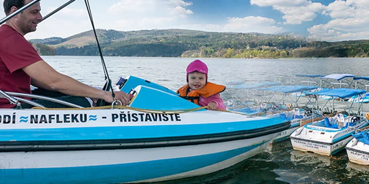 33% sleva na elektro lodičky na brněnské přehradě