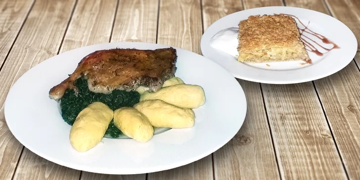 Dvouchodové meníčko pro dva v restauraci ve stylu Feng Shui