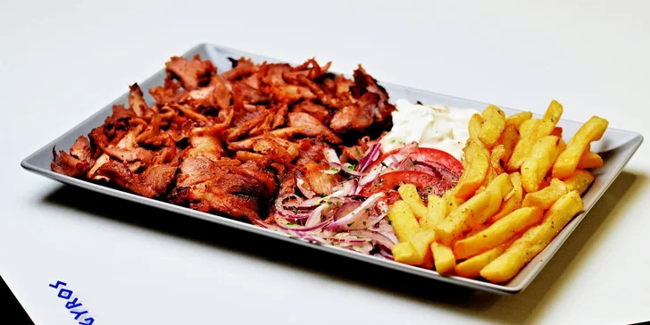 Nefalšovaný řecký gyros plný dobrot
