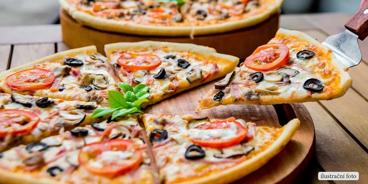 Dvě pizzy o Ø 32 cm dle vašeho gusta v restauraci Ratejna