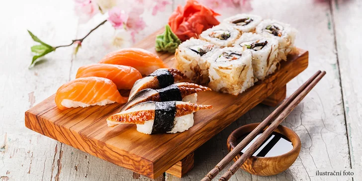Úžasné sushi menu Engawa Bridge a smažené závitky v centru Prahy