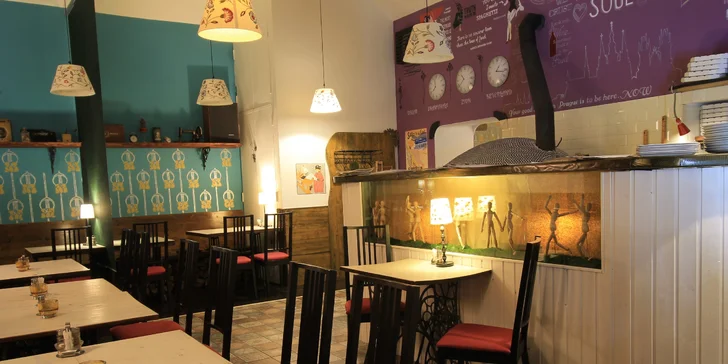 Romantická večeře pro pár v restauraci Dobrá karma