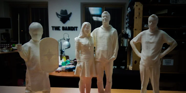 3D plastová postavička z HI-Tech tiskárny: vaše vlastní, dětí či přátel