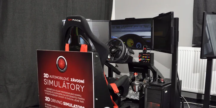Usedněte za volant profi-závodního automobilového simulátoru