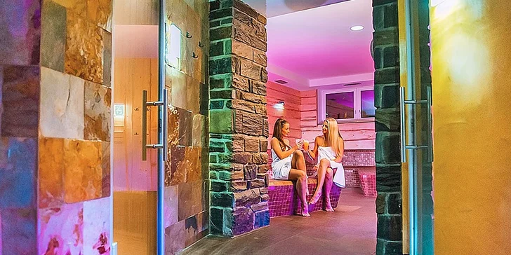 Luxusní wellness balíček pro dva: saunový svět i 4chodové večeře