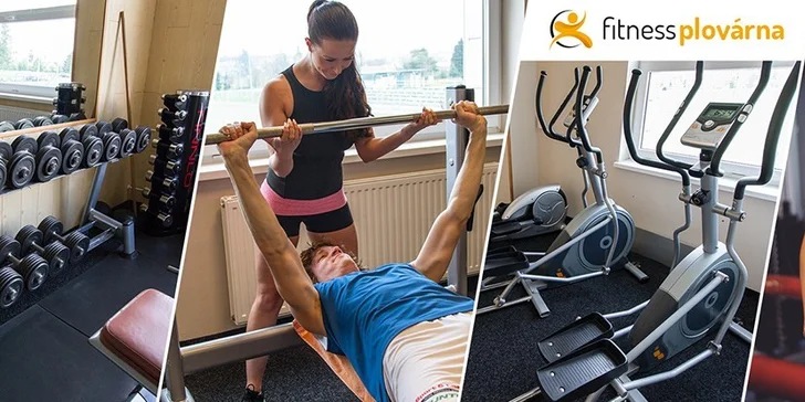 Časově neomezené vstupy do fitness centra Plovárna v Hranicích