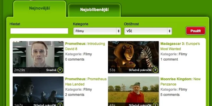 540 Kč za 12měsíční přístup na web English Attack! Zlepšete si angličtinu pomocí filmových a TV ukázek, klipů a her. Netradiční výuka zábavnou formou se slevou až 70 %!