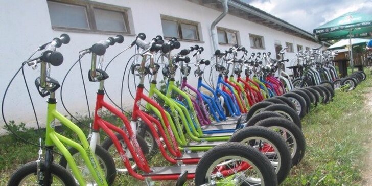 Celodenní zapůjčení kola nebo koloběžky v Zooparku Zelčín