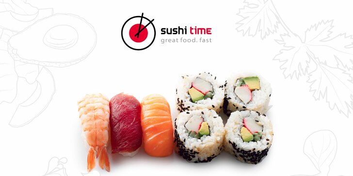 Asijské dobroty v neodolatelném menu s domácím nápojem v Sushi Time
