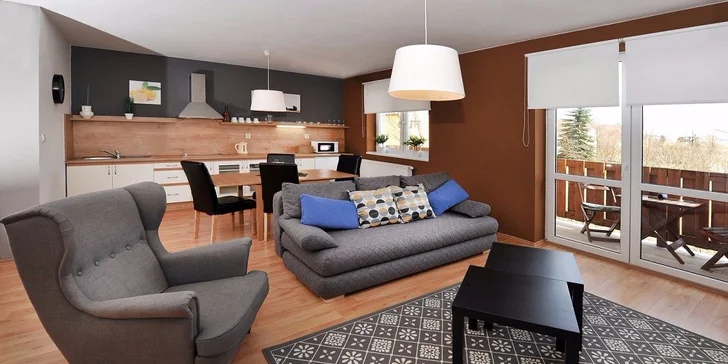 Ubytovanie pre 4 osoby v 4-lôžkovom apartmáne s možnosťou 2 prísteliek (veľkosť obytnej plochy 58–80 m²)