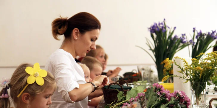 Květinová dílna Pan Tulipán: Vytvořte si s dětmi vlastní aranžmá