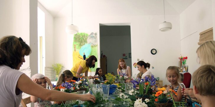 Květinová dílna Pan Tulipán: Vytvořte si s dětmi vlastní aranžmá