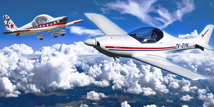 Pilotem na zkoušku: řízení sportovního letounu, odlety z 9 letišť po ČR