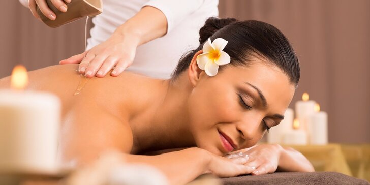 30minutová zdravotní nebo relaxační masáž s éterickými oleji