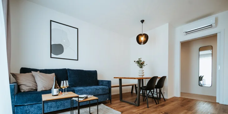 Apartmán Jachta disponuje také vlastní předzahrádkou. 