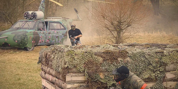 4 hodiny paintballu na 5 hřištích + 100 ks munice a nápoj