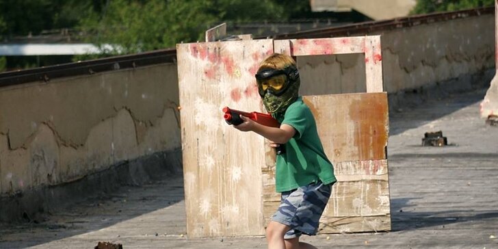 Časově neomezená paintballová přestřelka pro děti od 10 let