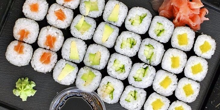 Fantastické sushi sety v Anawa Running Sushi pro jednoho či dva jedlíky
